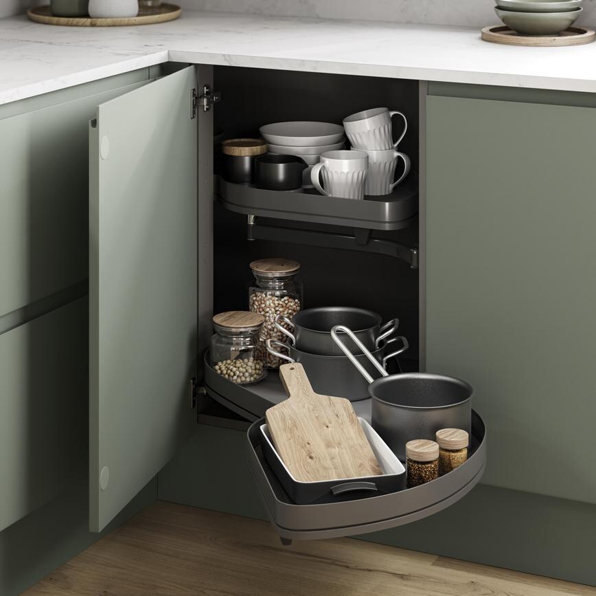 Cg/Cg PF LH Full Ext Cnr Base Cabinet