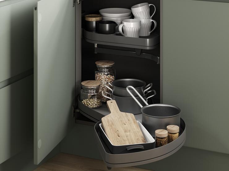 Cg/Cg PF LH Full Ext Cnr Base Cabinet