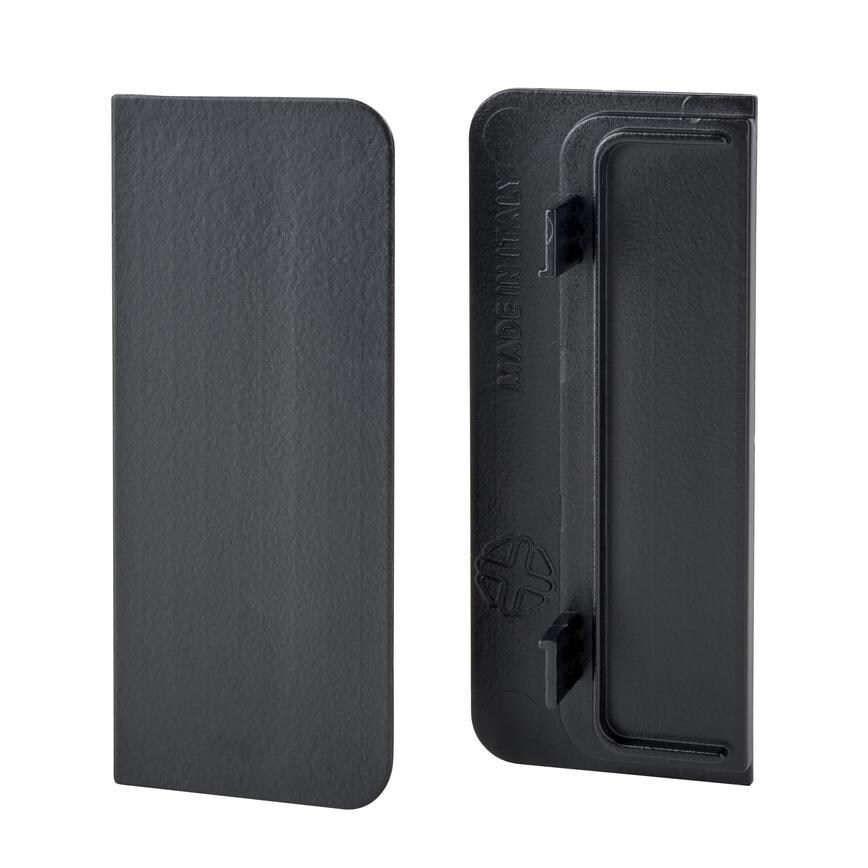 Black Handleless Dishwasher Dwr Profile End Caps (Pair)