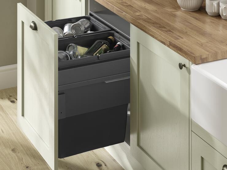 88L Integrated Recycling Bin