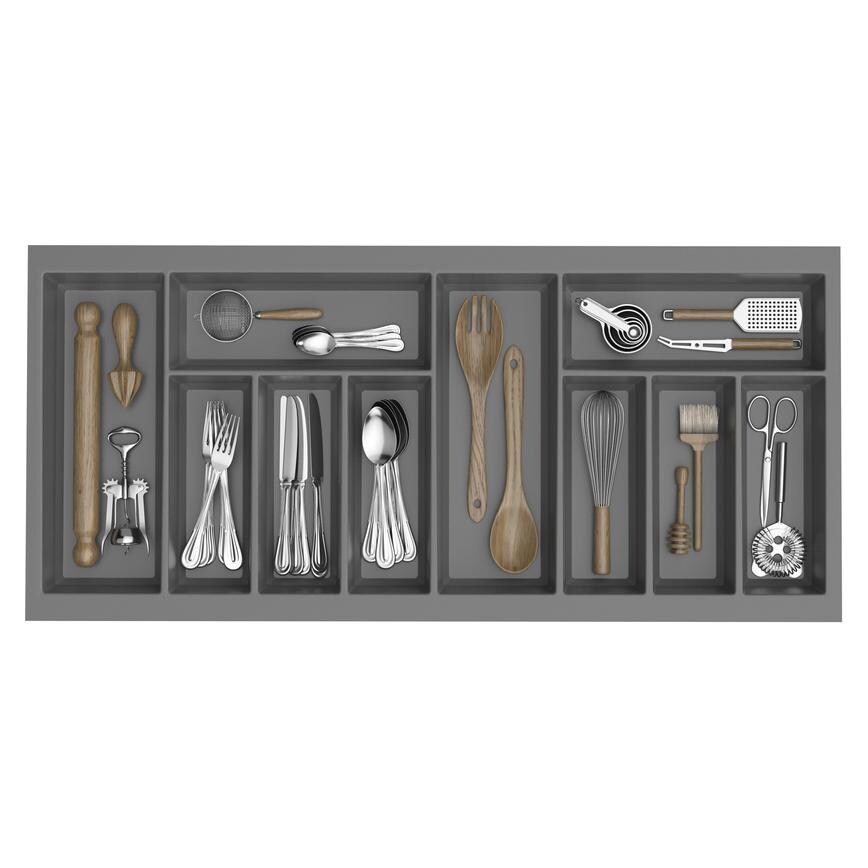 1000mm Anthracite Cutlery Tray Upgrade