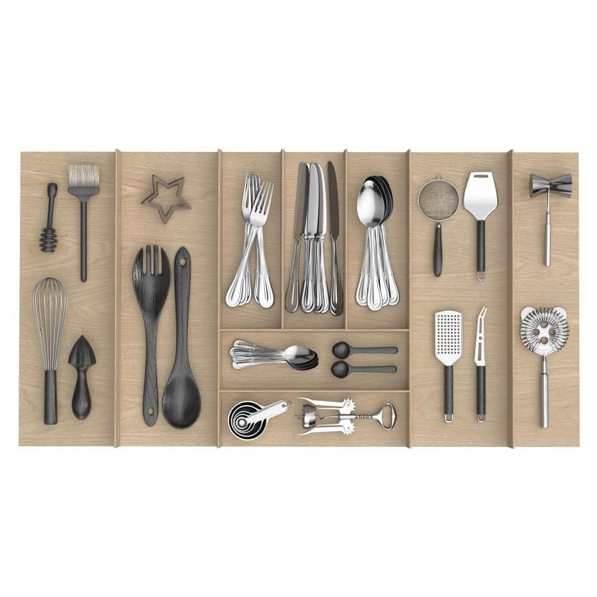 900mm Timber Cutlery Tray