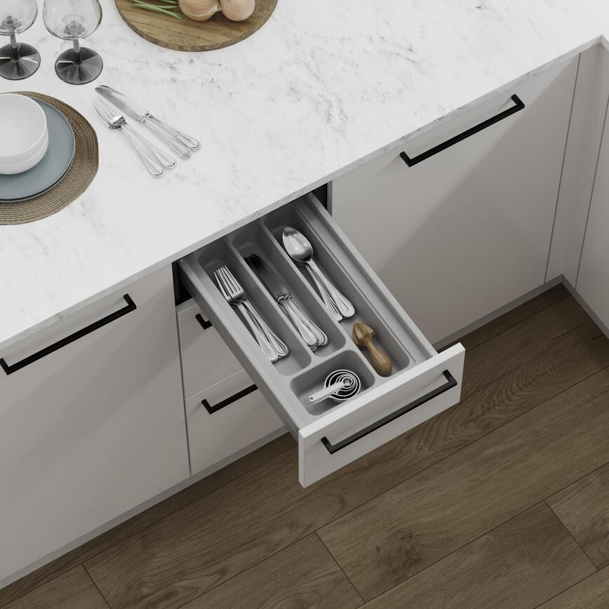 300mm Moulded Silver Cutlery Tray