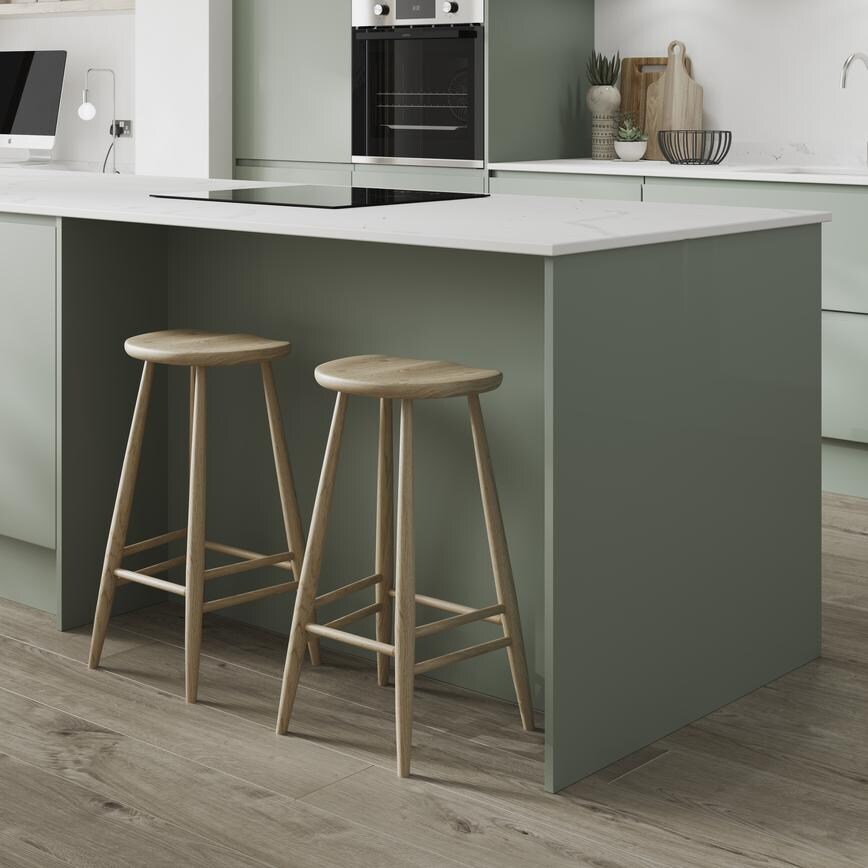 Gloss Reed Green Breakfast Backing Panel