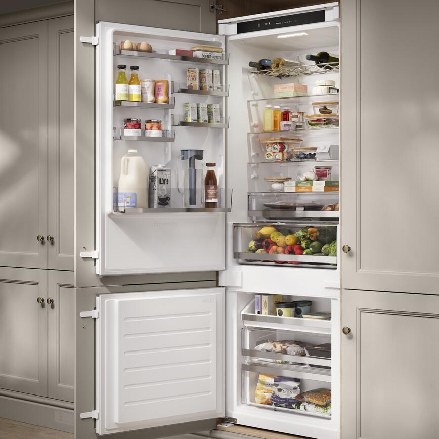 Natural Oak 750 Tall Frdg-Frzr Tower Cabinet