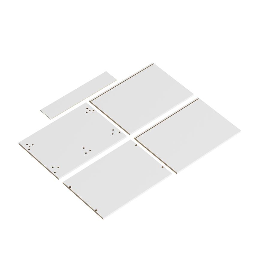 White 750 Tall Fridge Freezer Twr Cabinet