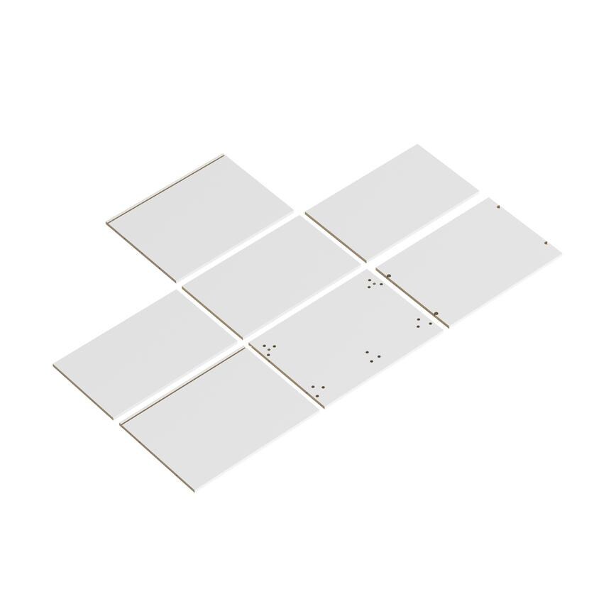 White 750 Tall Larder Twr Cabinet Pack 2