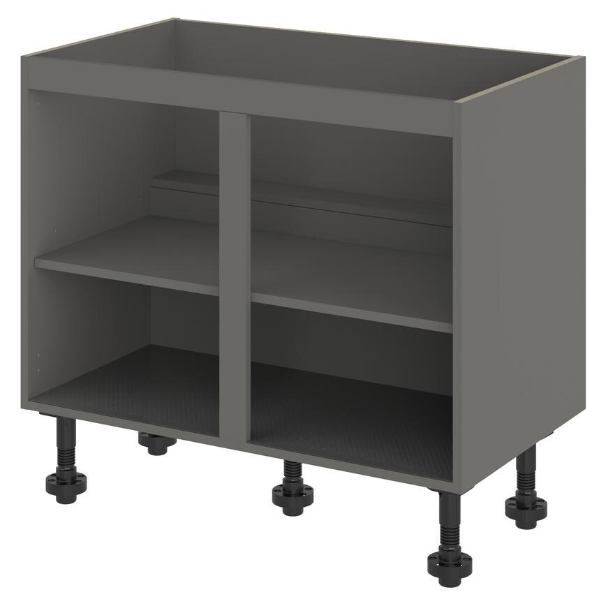 Croft Grey 720mm x 1000mm x 575mm Ready Assembled Sink Base Cabinet