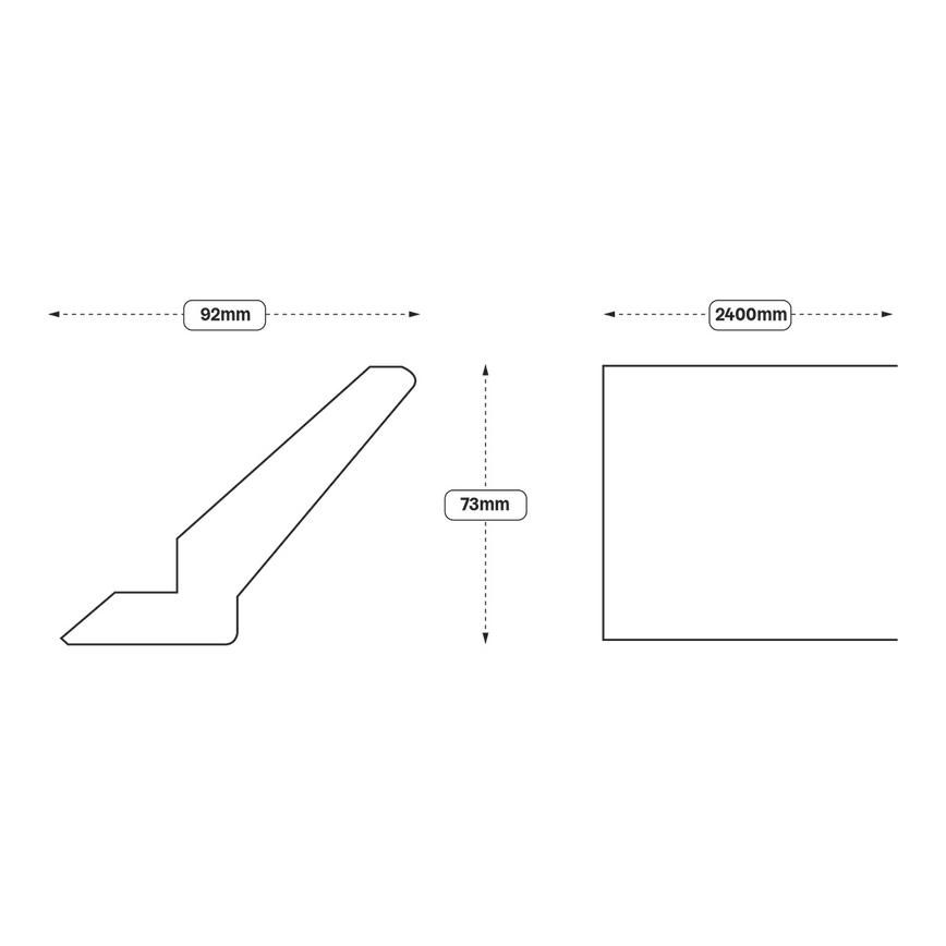 Classic Profile Cornice (XX29) Line Drawing
