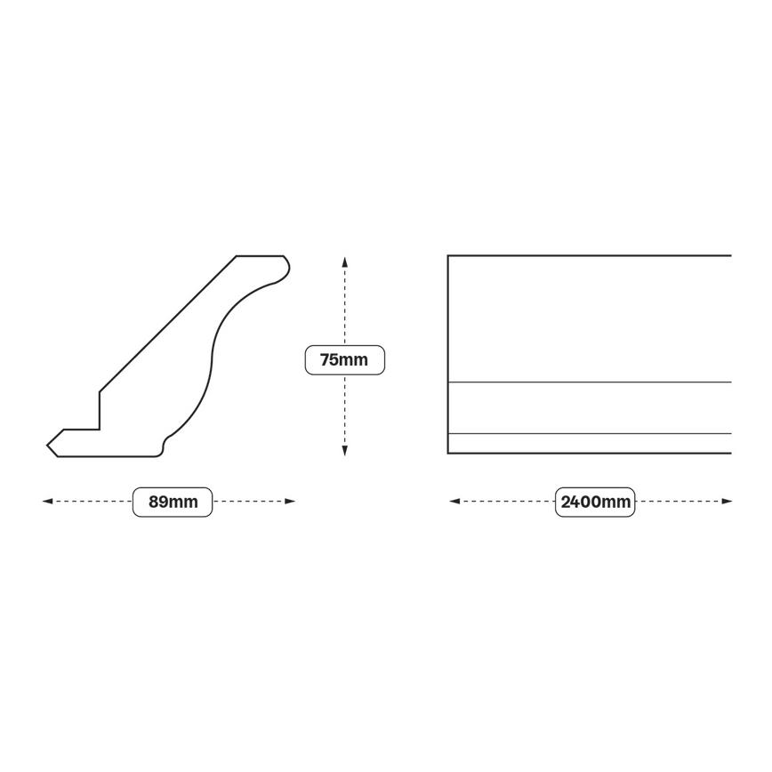 Elmbridge Decorative Cornice (XX2C) Line Drawing