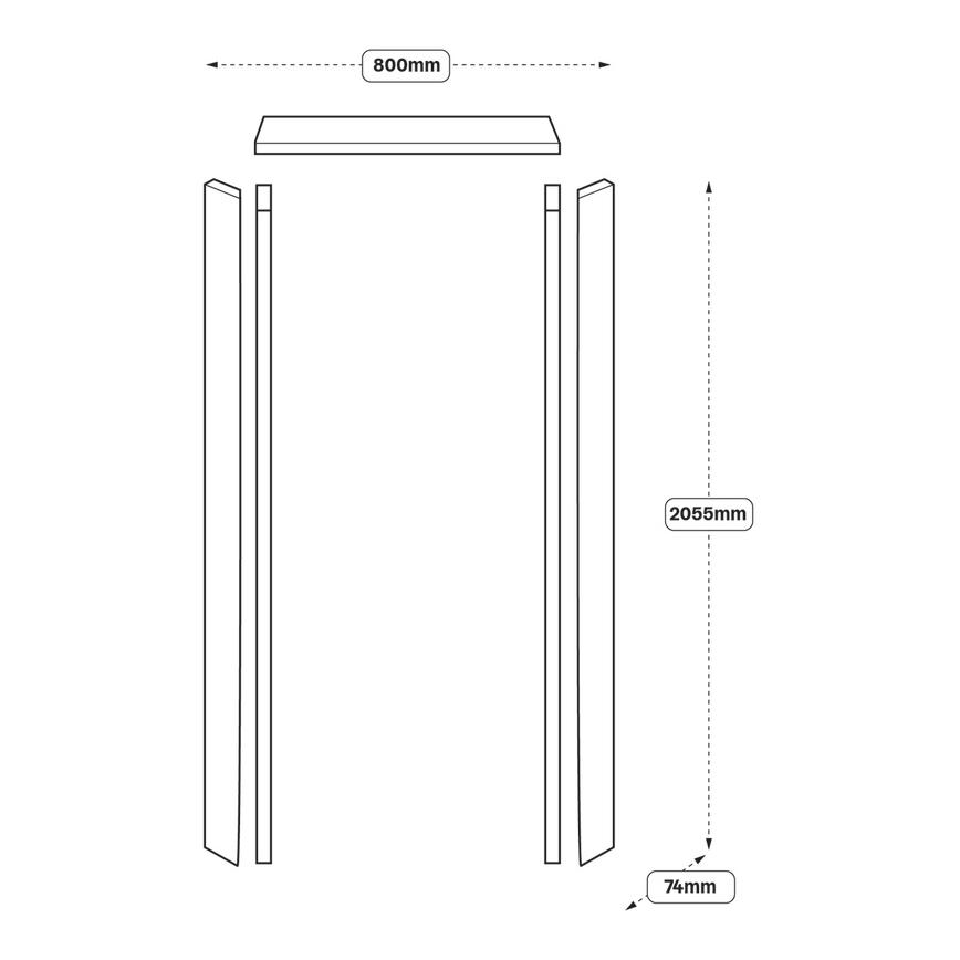 Larder Rail Pack (XX53) Line Drawing