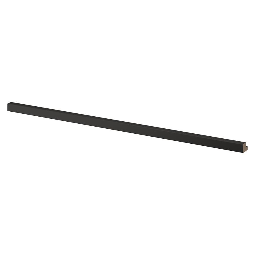Halesworth Grain Charcoal 2.4m Continuous Square Cornice or Pelmet