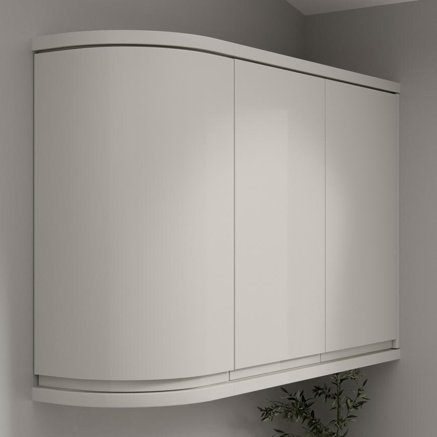 Clerkenwell Gloss Porcelain Square Curved Cornice or Pelmet