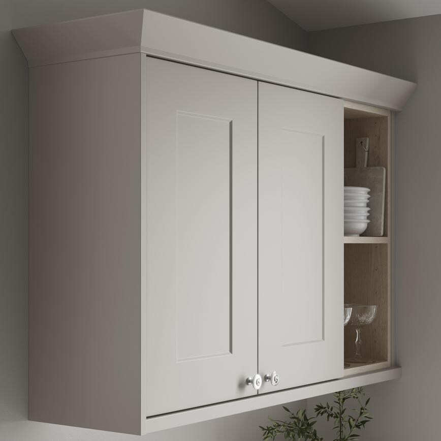 Pebble Classic Profile Cornice fitted with wall cabinet