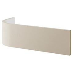Grained Linen Curved Base End MDF Plinth