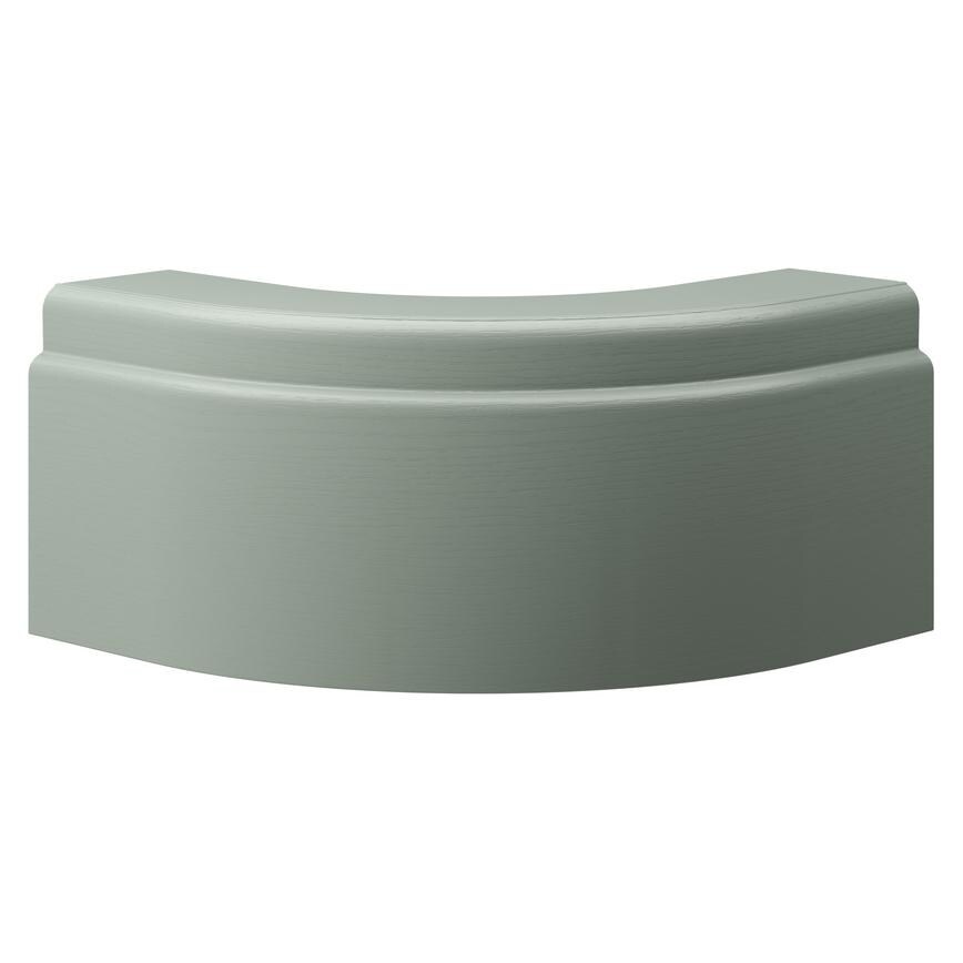 Halesworth Grain Reed Green 332mm x 180mm x 332mm Decorative Curved Plinth