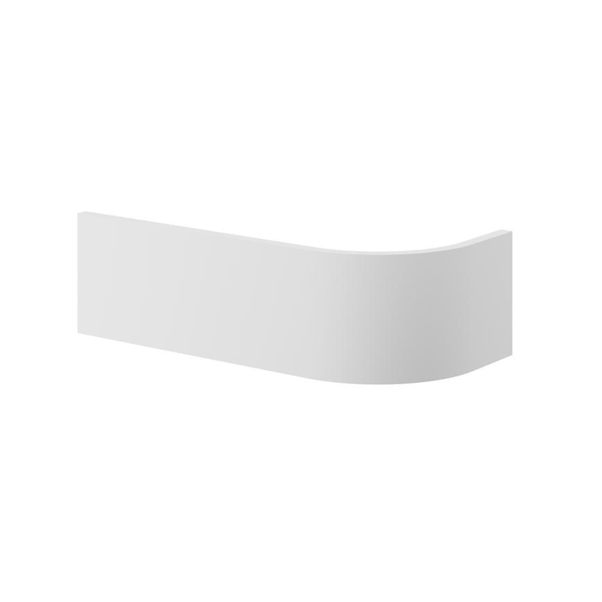 Chelford Matt White 563mm x 18mm Curved Plinth
