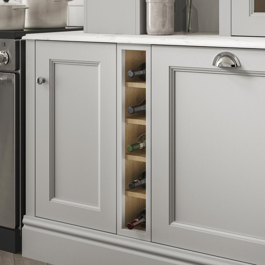 Timber face frame wine rack