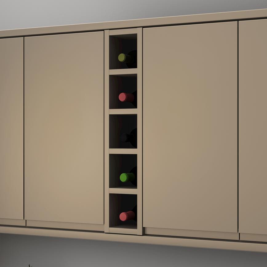 Matt Metallic Bronze 150 Wine Rack