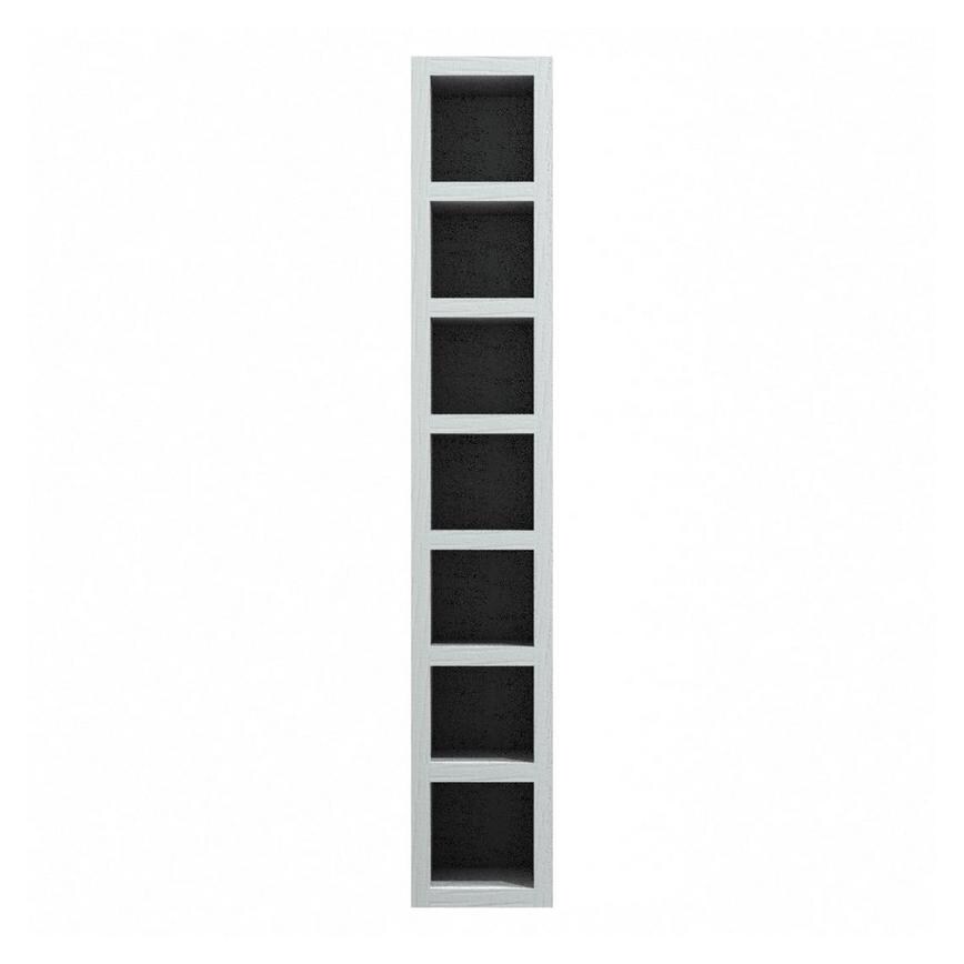 Grained Slate Grey 150mm Tall Wine Rack
