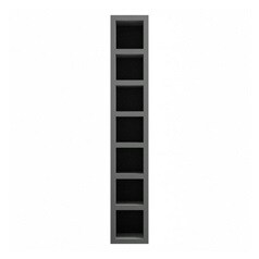 Super Matt Charcoal 150mm Tall Wine Rack