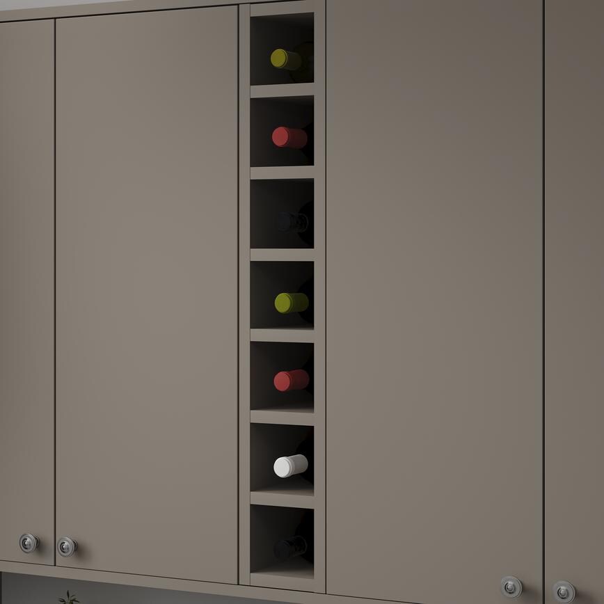 Hockley Super Matt Sand Grey 900mm x 150mm Wine Rack