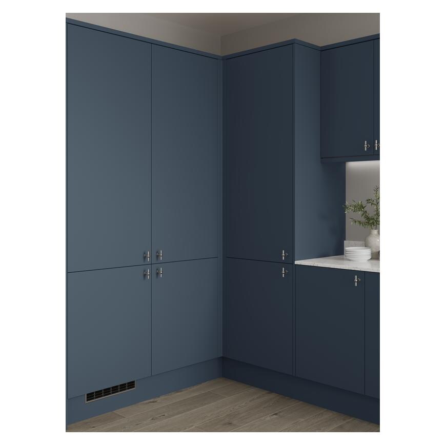 Matt Marine Blue Tall Wall Corner Fillet