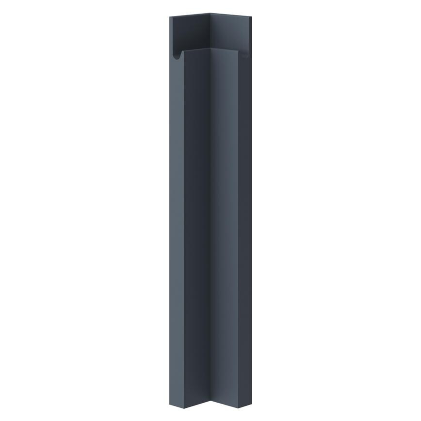 Clerkenwell Super Matt Marine Blue Half Height Base Carousel Corner Fillets