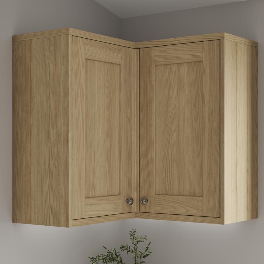 Grained Oak Tongue and Groove Full Height Wall 752mm Decor End 