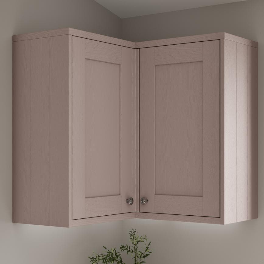 Grained Antique Rose Tongue and Groove Full Height Wall 752mm Decor End 