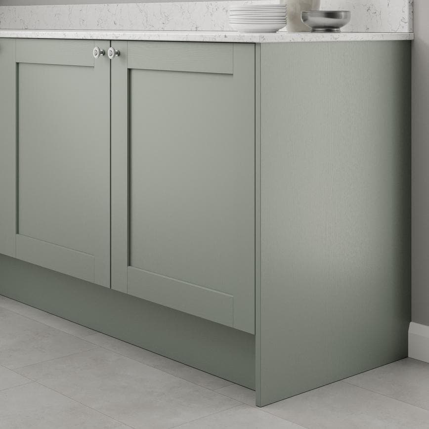 Halesworth Grain Reed Green 910mm x 595mm x 18mm End Panel