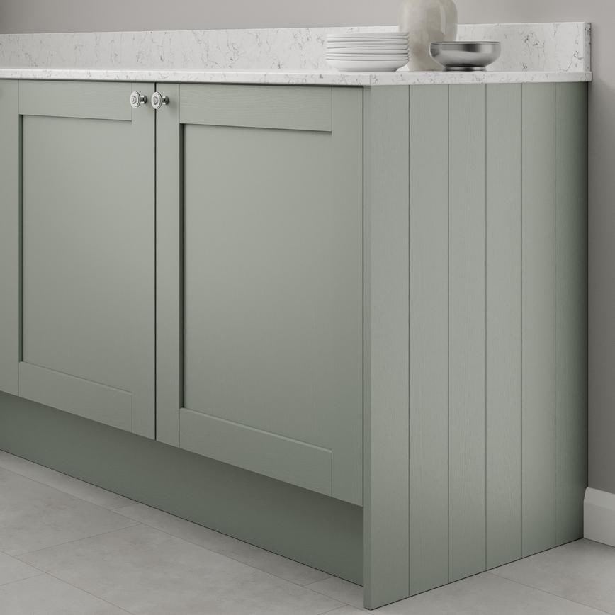 Halesworth Grain Reed Green 910mm x 595mm x 18mm Tongue and Groove End Panel
