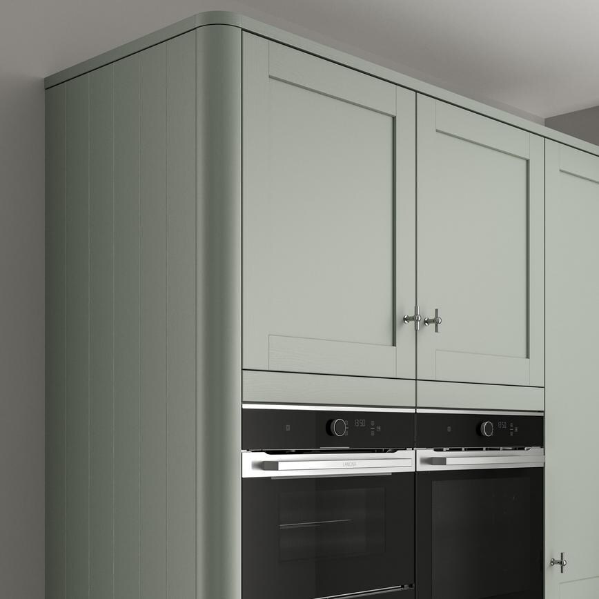 Halesworth Grain Reed Green 2130mm x 595mm x 16mm Tongue and Groove End Panel