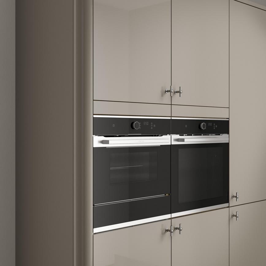 Hockley MIrror Gloss Sand Grey  2130mm x 595mm x 16mm End Panel