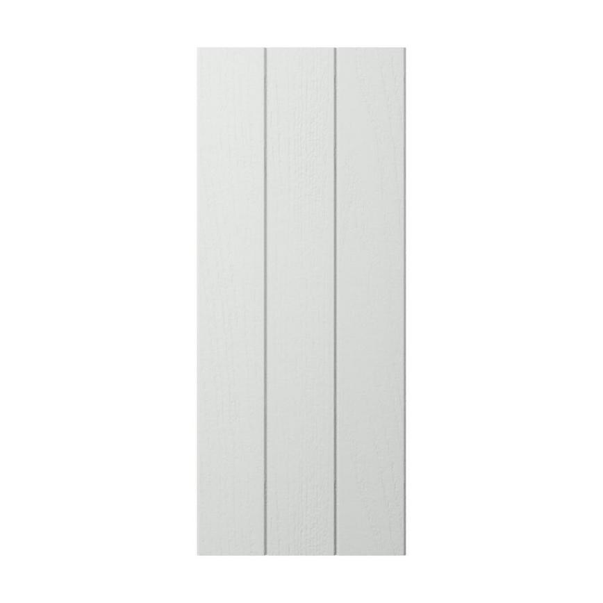 Dove Grey Tongue and Groove Full Height Wall Décor End - 752mm