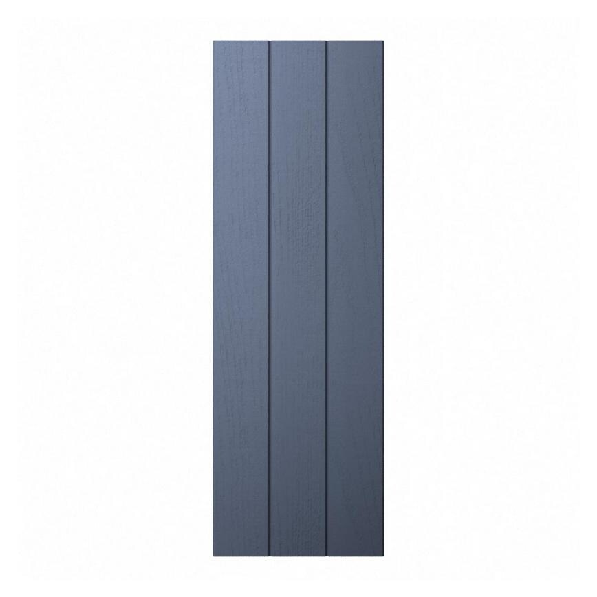 Navy Tongue and Groove Tall Wall Décor End - 932mm
