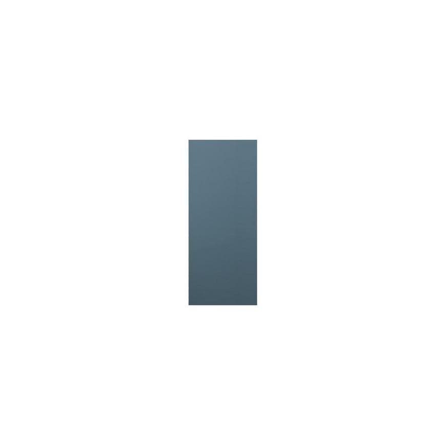Matt Marine Blue Full Height Wall Decor End 752mm