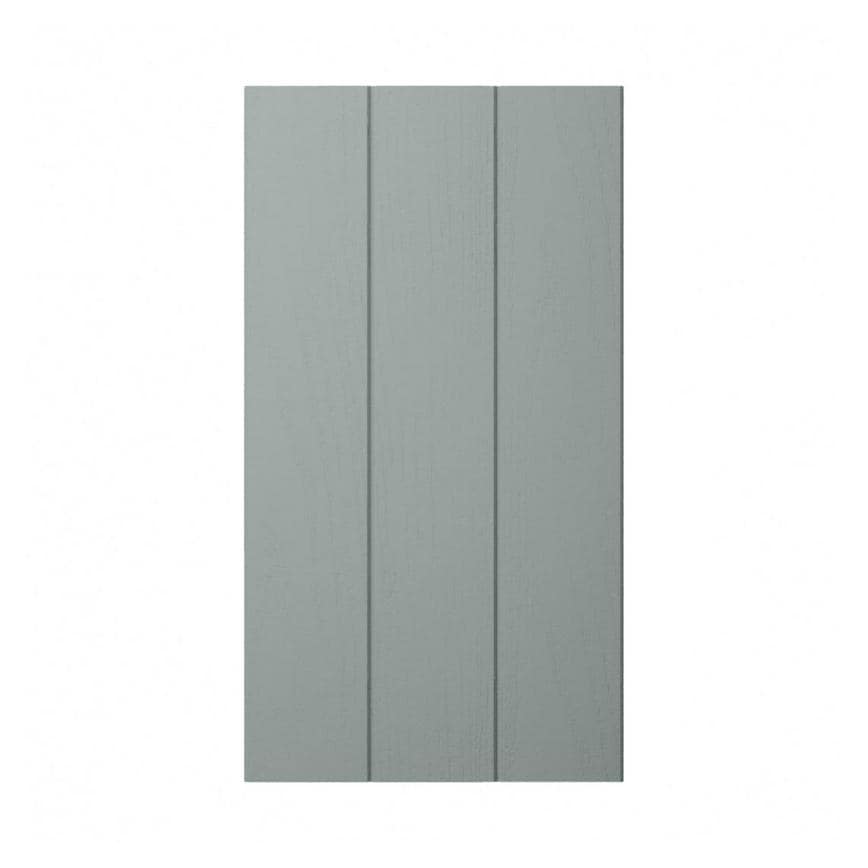 Grained Seafoam Tongue and Groove Full Height Deep Wall Décor End
