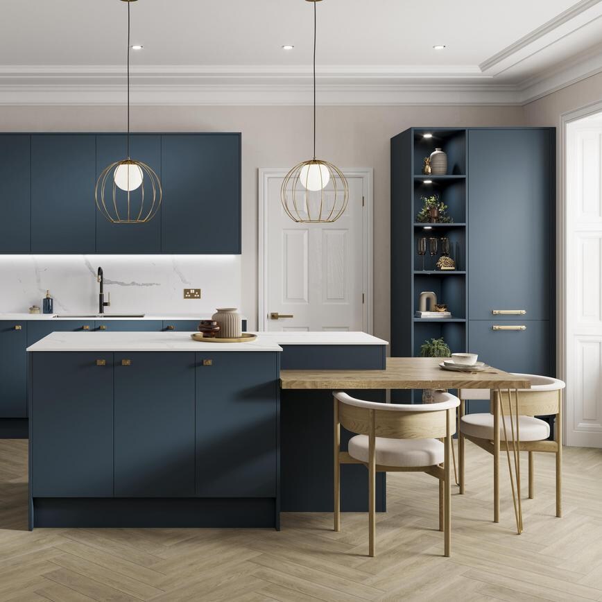 Hockley Textured Concrete 940mm x 2400mm x 16mm Breakfast Bar Panel