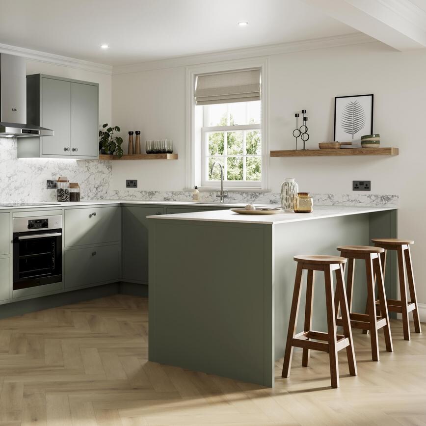 Hockley Super Matt Navy 940mm x 2400mm x 16mm Breakfast Bar Panel