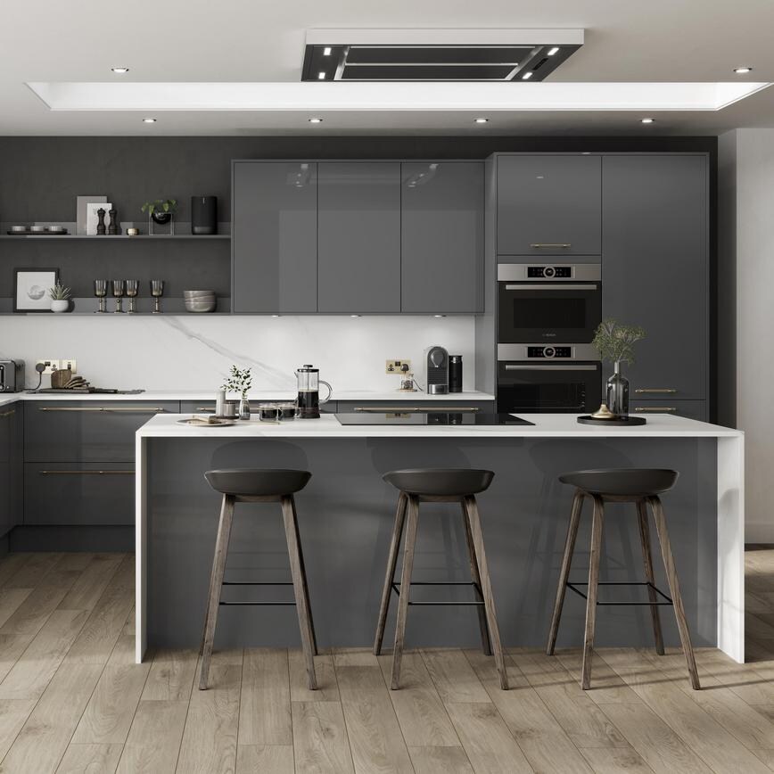 Hockley Super Matt Black 940mm x 2400mm x 16mm Breakfast Bar Panel