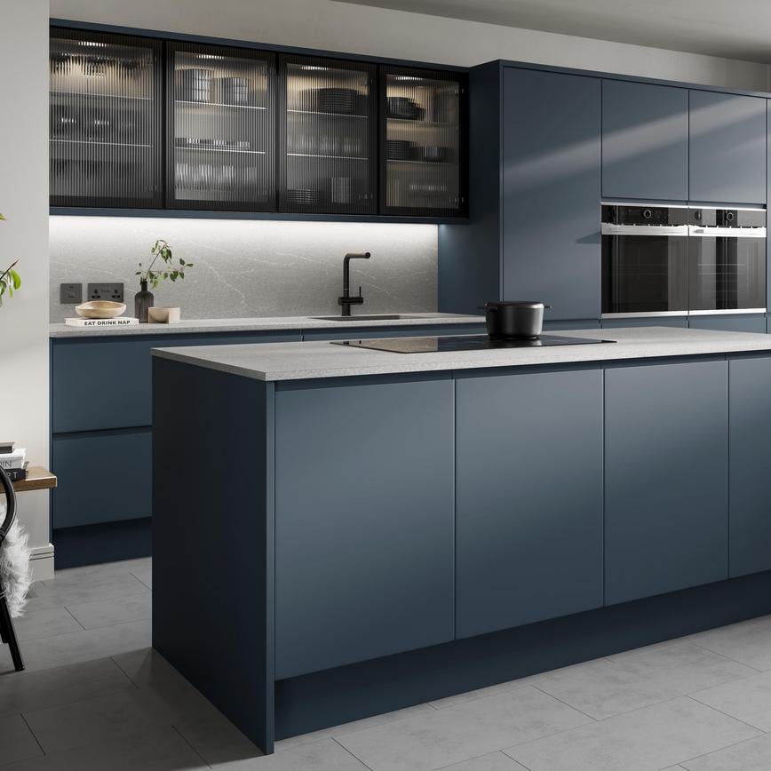Clerkenwell Super Matt Charcoal 910mm x 2400mm x 16mm Breakfast Bar Panel