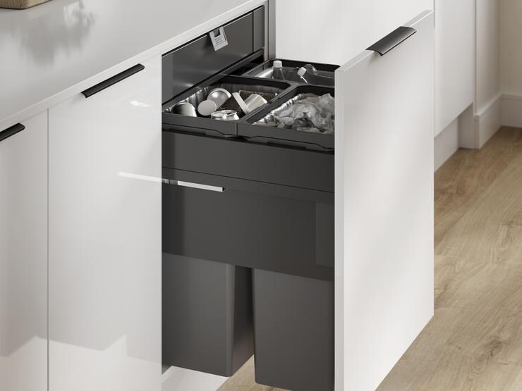 Integrated Recycling Bin