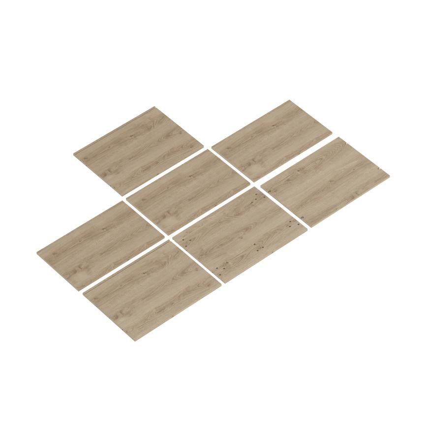 Natural Oak 750 Tall Larder Twr Cabinet Pack 2