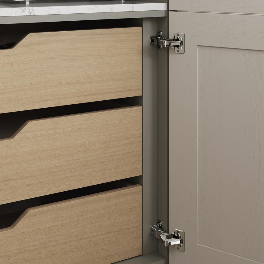 Croft Grey Pan Drawer Insert fitted