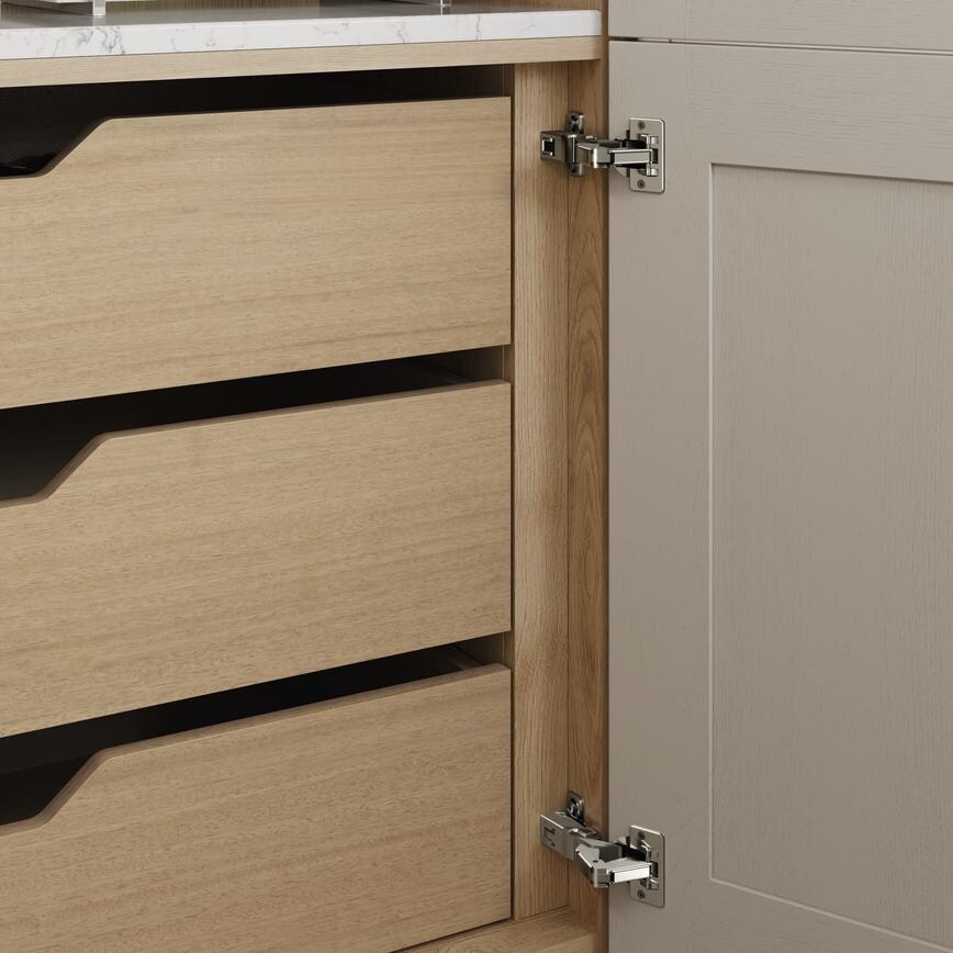 Natural Oak Pan Drawer Insert Fitted