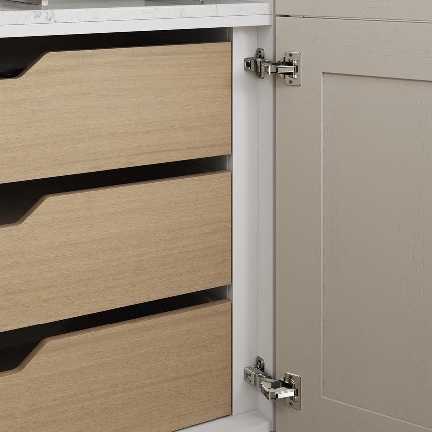 White Pan Drawer Insert Fitted