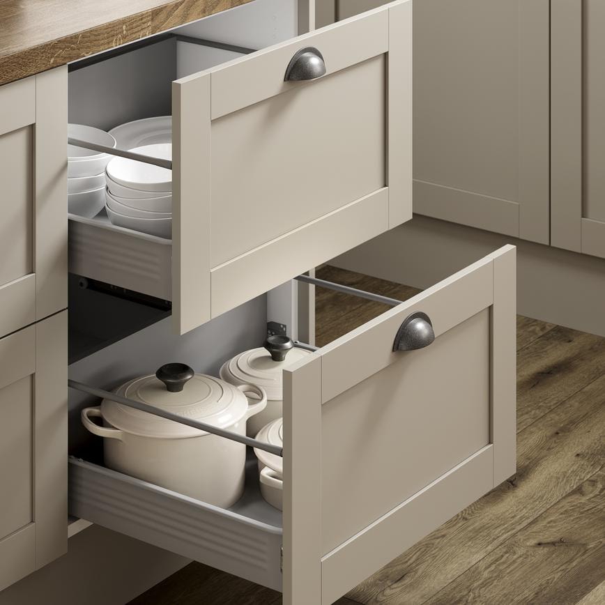 Witney Matt Pebble 360mm x 600mm Half Height Kitchen Door or Drawer