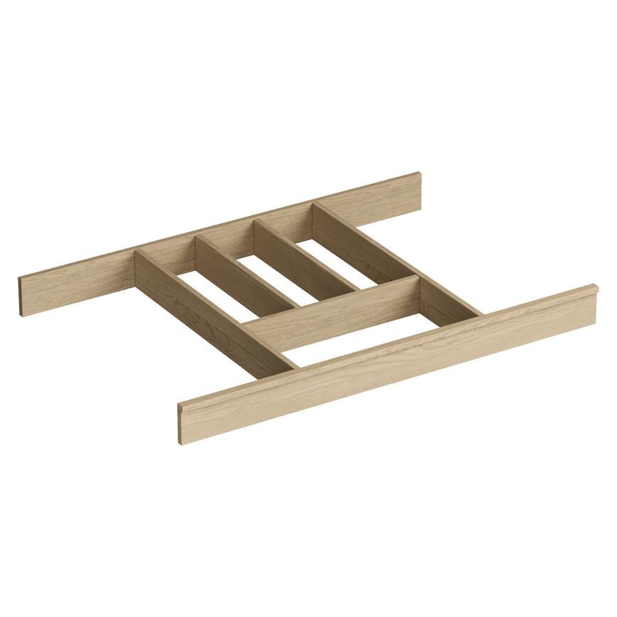 700mm Contemporary Natural Oak Cutlery Tray