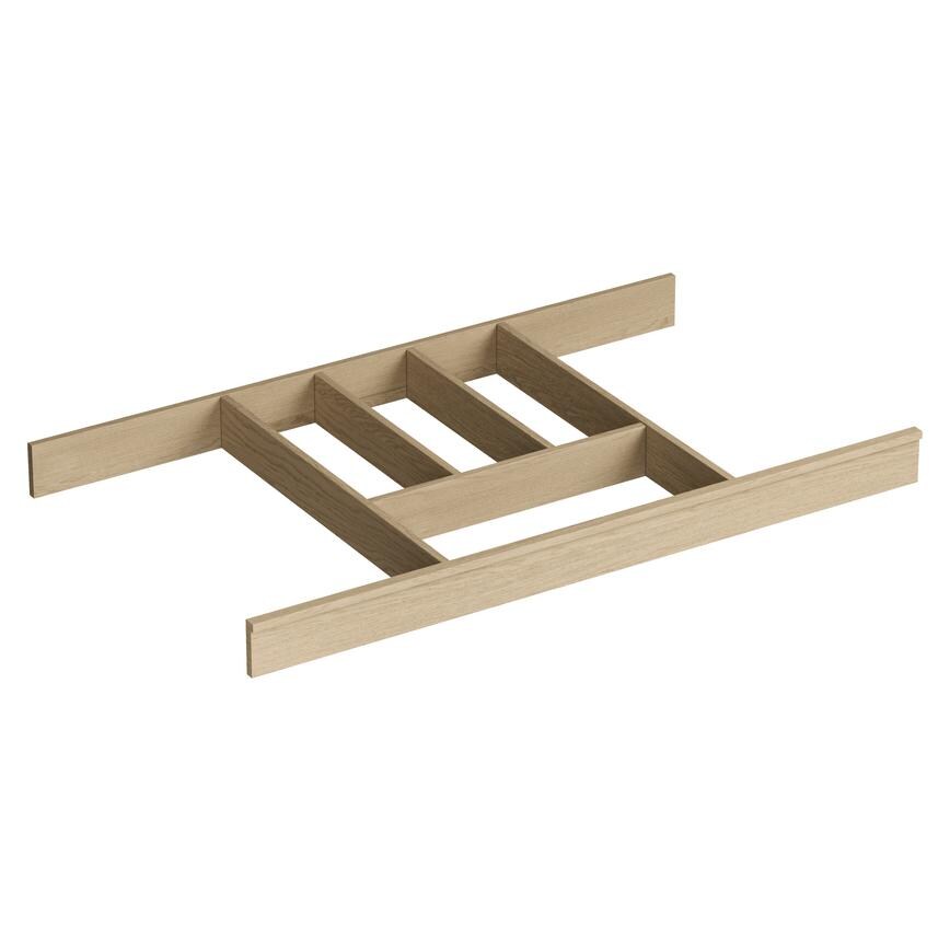 800mm Contemporary Natural Oak Cutlery Tray